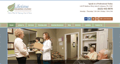 Desktop Screenshot of lifetimehearingclinic.com